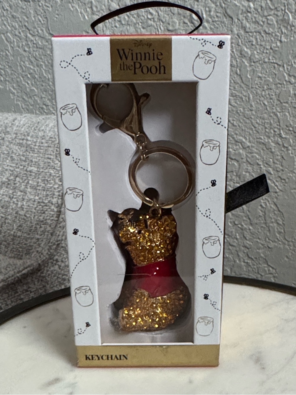 Winnie the Pooh Crystal keychain bag charm